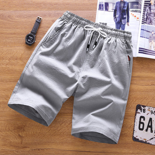 2021 New Technology Micro-elastic Pure Cotton Fabric Teenager Middle School Students Half-length Pants Men's Shorts Thin Breathable Perspiration