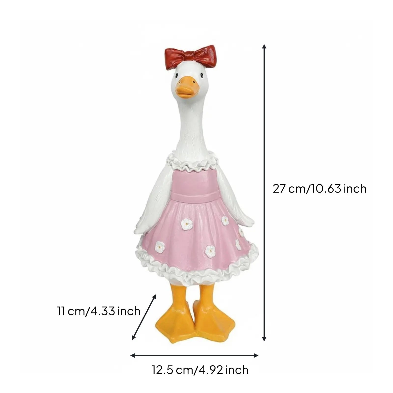 Charming Resin Duck Garden Statue for Outdoor Decor