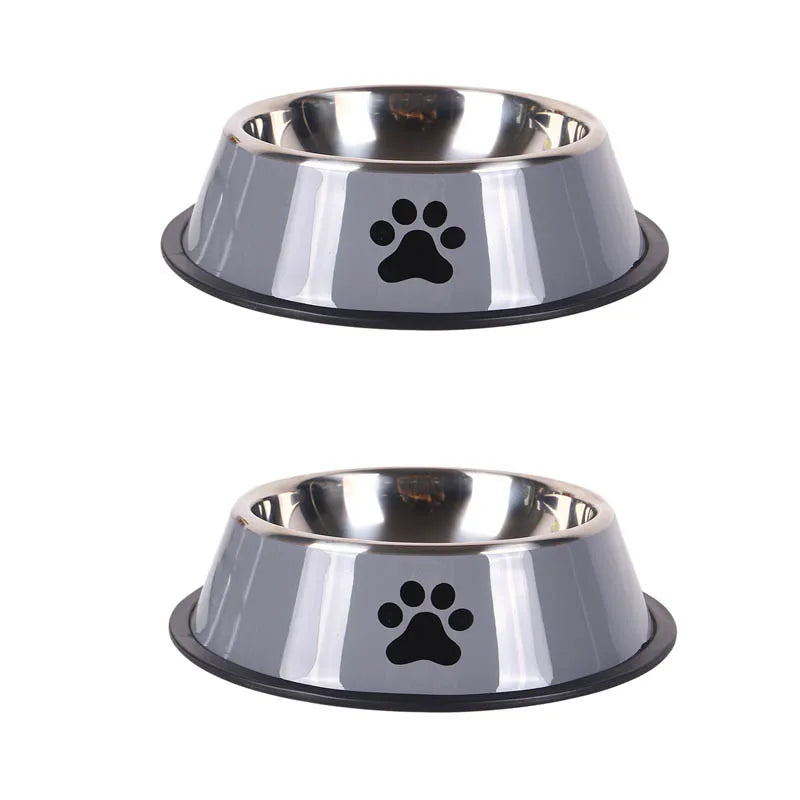 Durable Non-Slip Stainless Steel Pet Bowl for Easy Dining