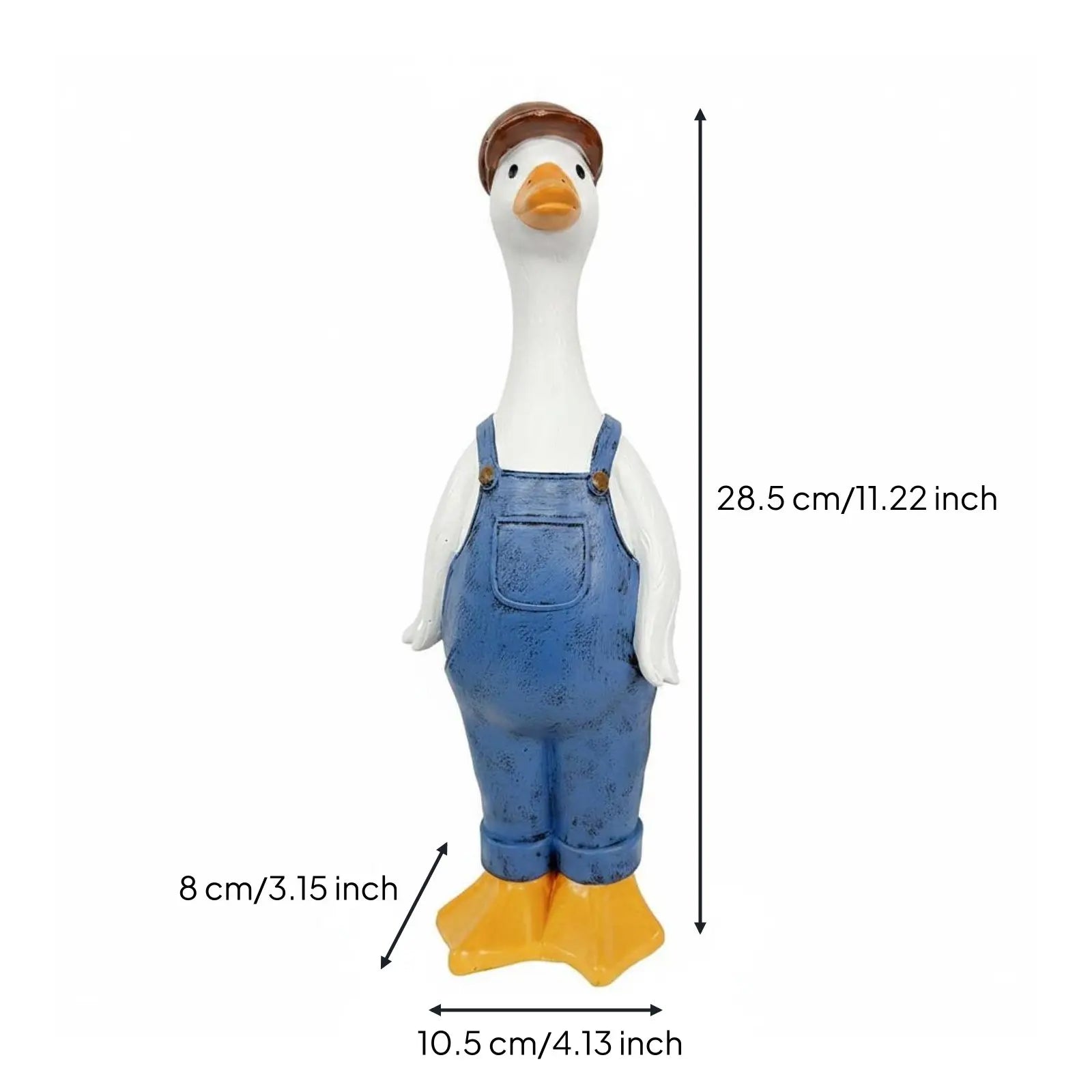 Charming Resin Duck Garden Statue for Outdoor Decor