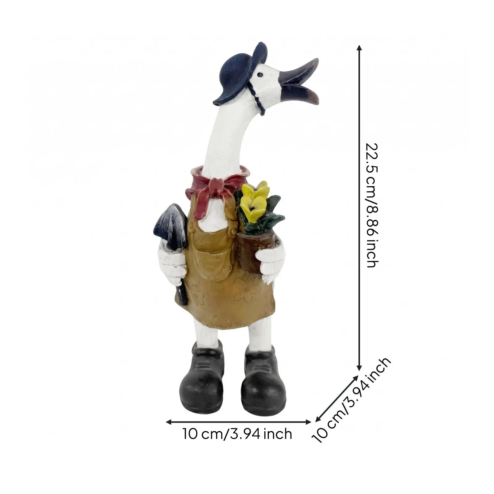 Charming Resin Duck Garden Statue for Outdoor Decor