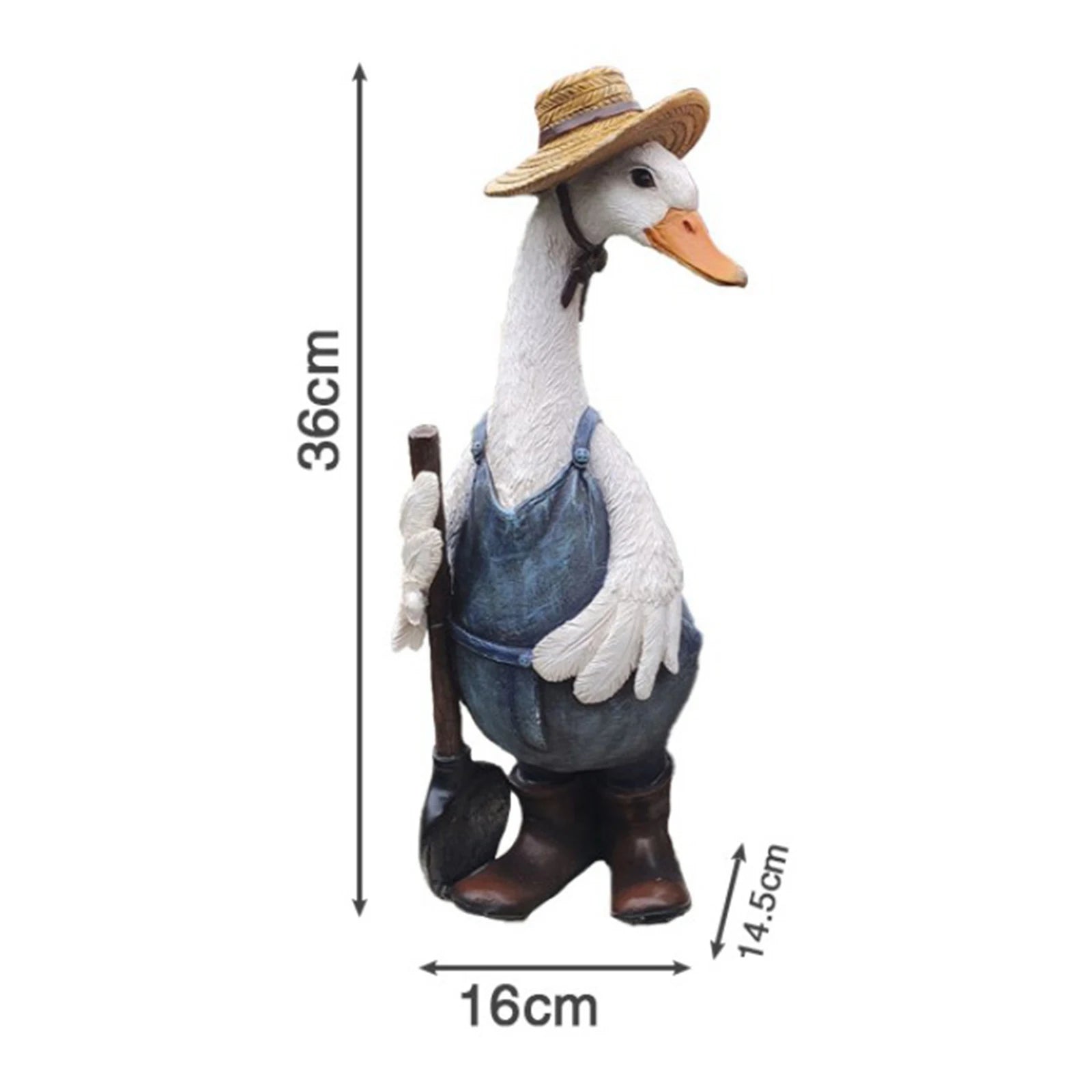 Charming Resin Duck Garden Statue for Outdoor Decor
