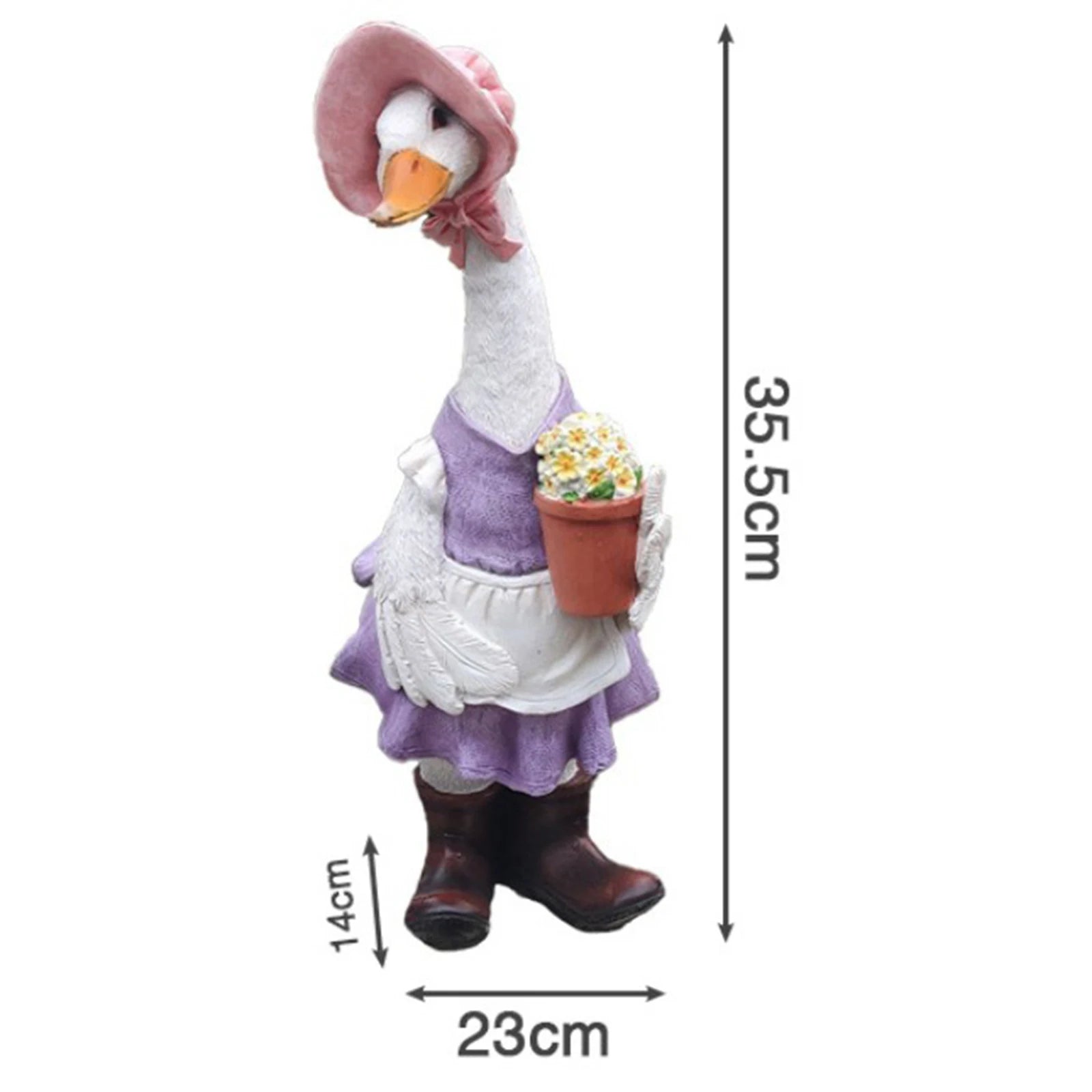 Charming Resin Duck Garden Statue for Outdoor Decor