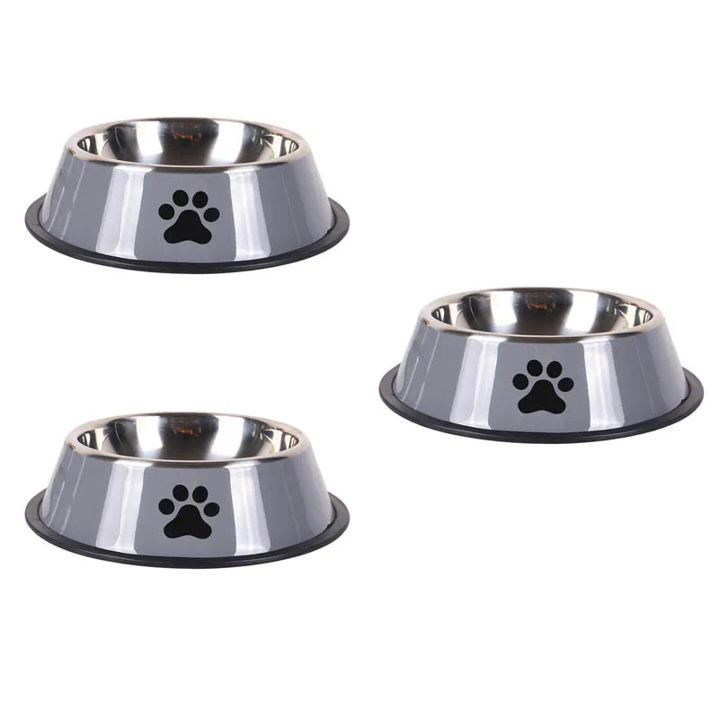 Durable Non-Slip Stainless Steel Pet Bowl for Easy Dining