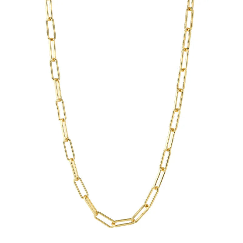 Classic 925 Sterling Silver Chain Necklace for Women