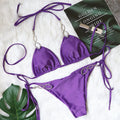 Elegant Rhinestone Bikini Set for Women by Indoversuit