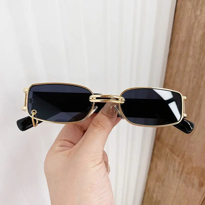 Stylish Alloy Frame Rectangle Sunglasses for Women