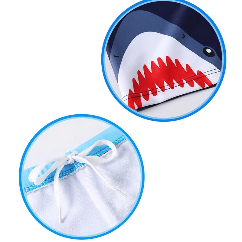 Boys Shark Swim Trunks 2-9Y Polyamide Beachwear 1050