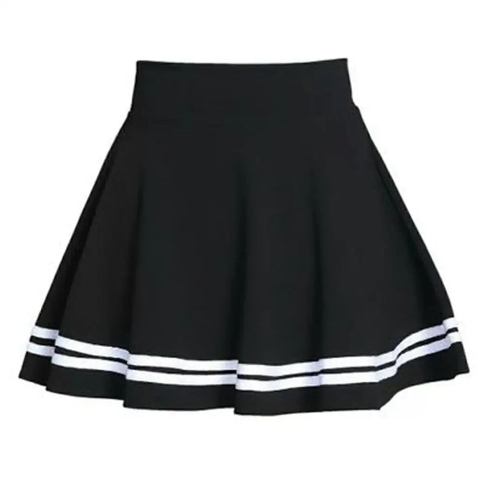 Women High Waist Pleated Midi Skirt in Solid Color