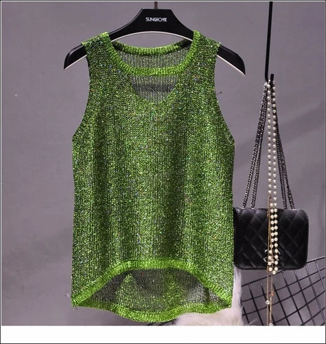 Korean Style Heart Cut Out Tank Top for Women