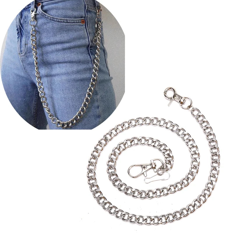 60cm Stainless Steel Alloy Keyring Chain for HipHop Style
