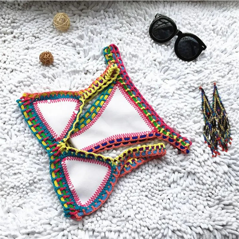 ZYMONDAY Women's Knitted Brazilian Bikini Set for Summer Beach Wear