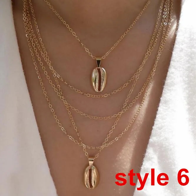 Trendy Women's Metal Clavicle Necklace with Star Design