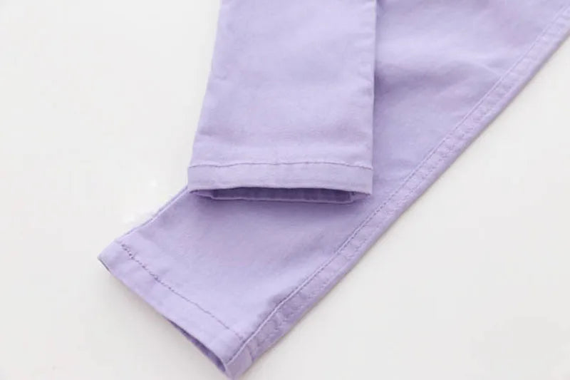 Girls Pencil Pants in Candy Colors for Spring and Summer