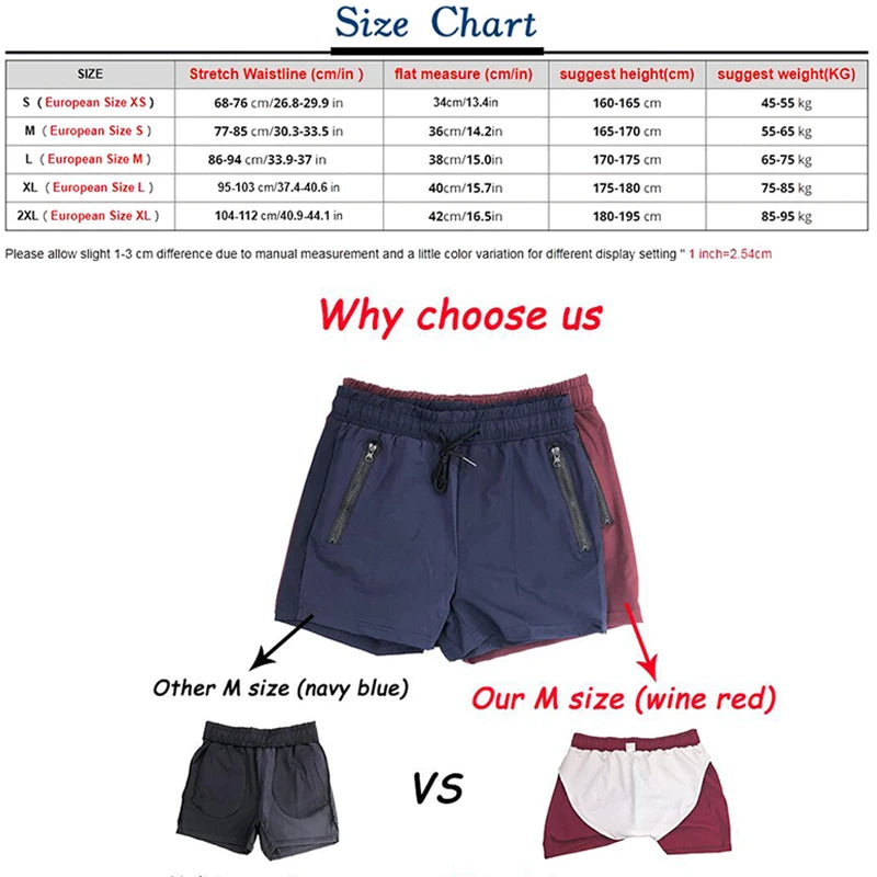 Men's Quick Dry Polyamide Swim Trunks with Liner for Beach Sports