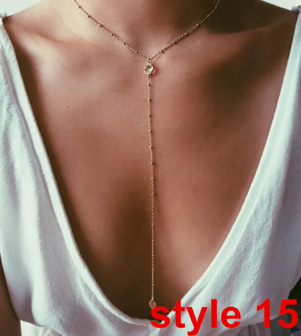 Trendy Women's Metal Clavicle Necklace with Star Design