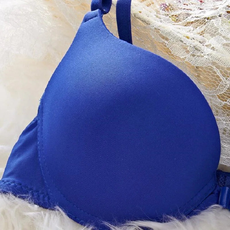 Push Up Bra for Women with Front Closure and Adjustable Straps