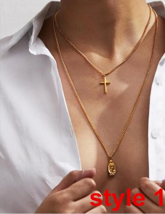 Trendy Women's Metal Clavicle Necklace with Star Design