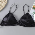 Adjustable Satin Tube Top Bra for Women - Sexy Lingerie