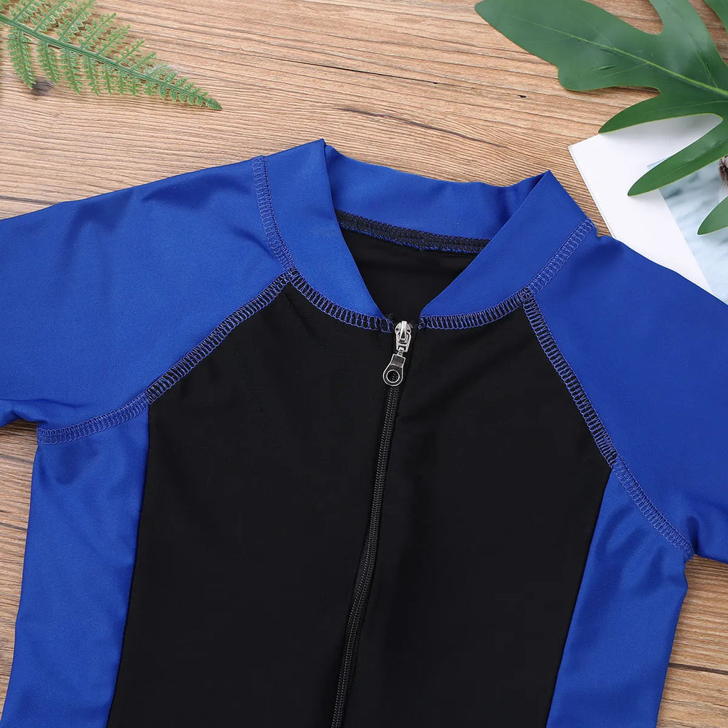 Unisex Kids Short Sleeve Surfing Wetsuit for Ages 7-12