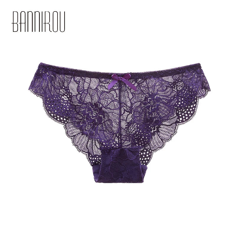 Underwear For Woman Sexy Lace Briefs Women Panties Mid-Rise High Quality Female Panties Woman Underwear Intimates 1Pcs BANNIROU
