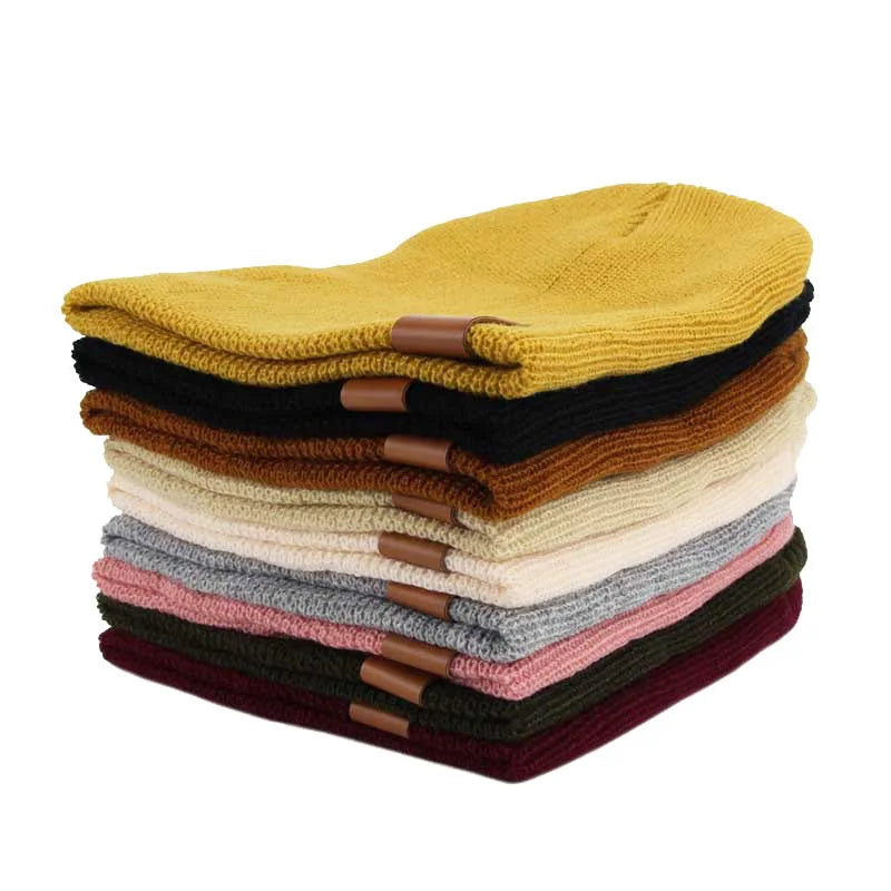 Acrylic Knit Baby Beanie Cap for Unisex 1-4 Years
