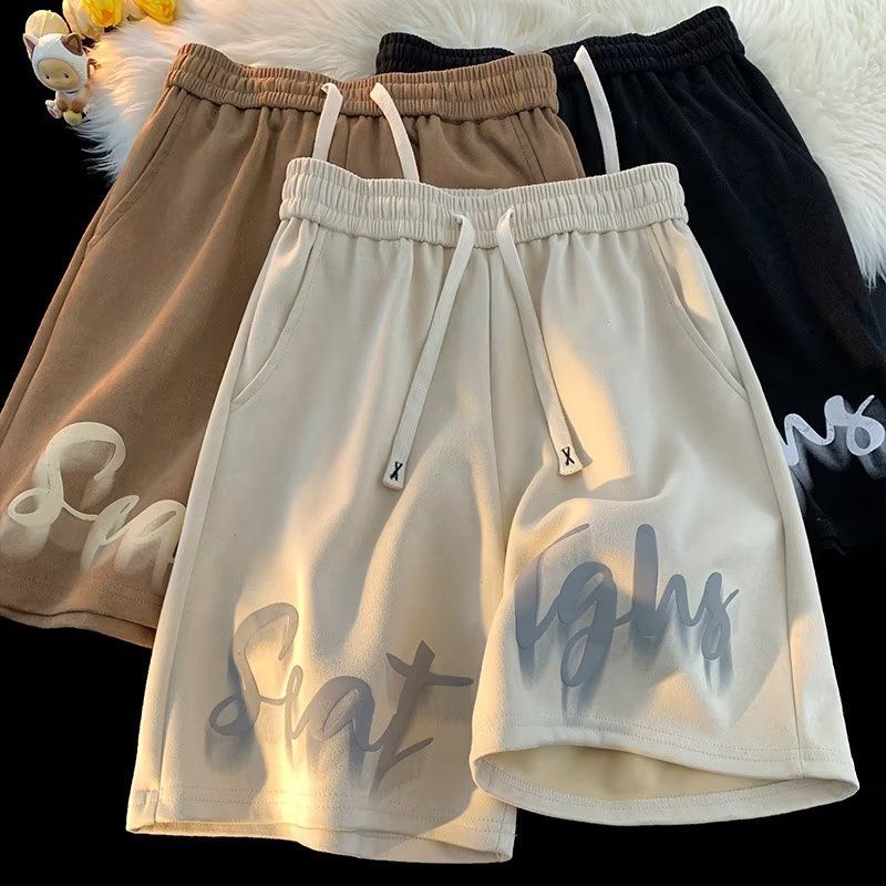 New Summer Casual Shorts Men's Trendy Brand Loose Casual Trendy Outer Wear Mid-length Pants All-match Korean Style Five-length Pants