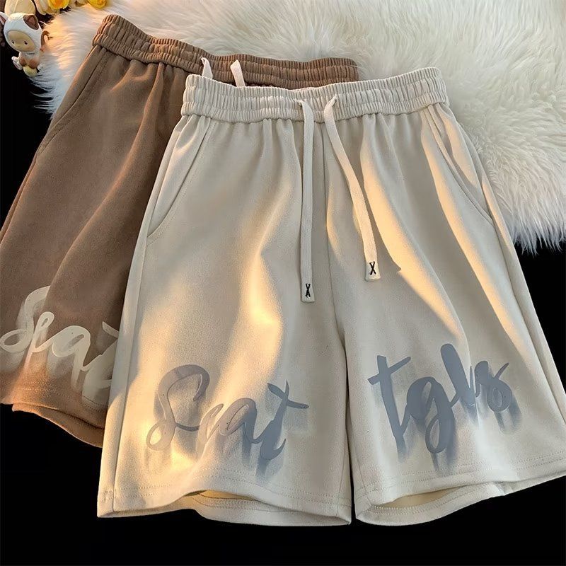 New Summer Casual Shorts Men's Trendy Brand Loose Casual Trendy Outer Wear Mid-length Pants All-match Korean Style Five-length Pants