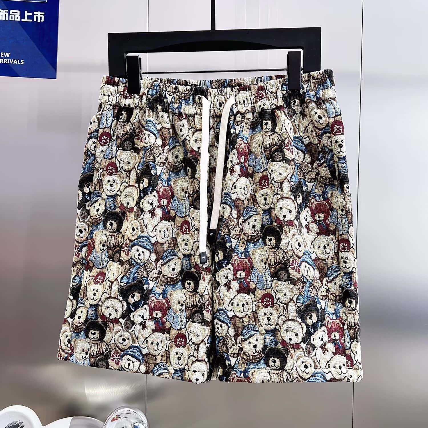 2025 Summer Men's Thin Fashion Casual Sports Shorts Trendy Full Print Beach Floral Versatile Shorts