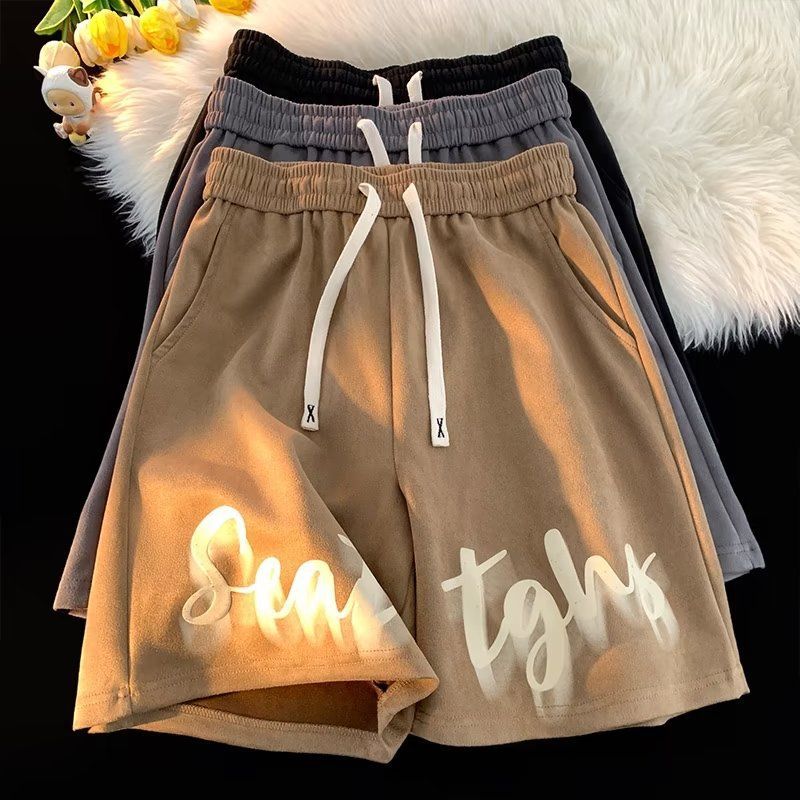New Summer Casual Shorts Men's Trendy Brand Loose Casual Trendy Outer Wear Mid-length Pants All-match Korean Style Five-length Pants