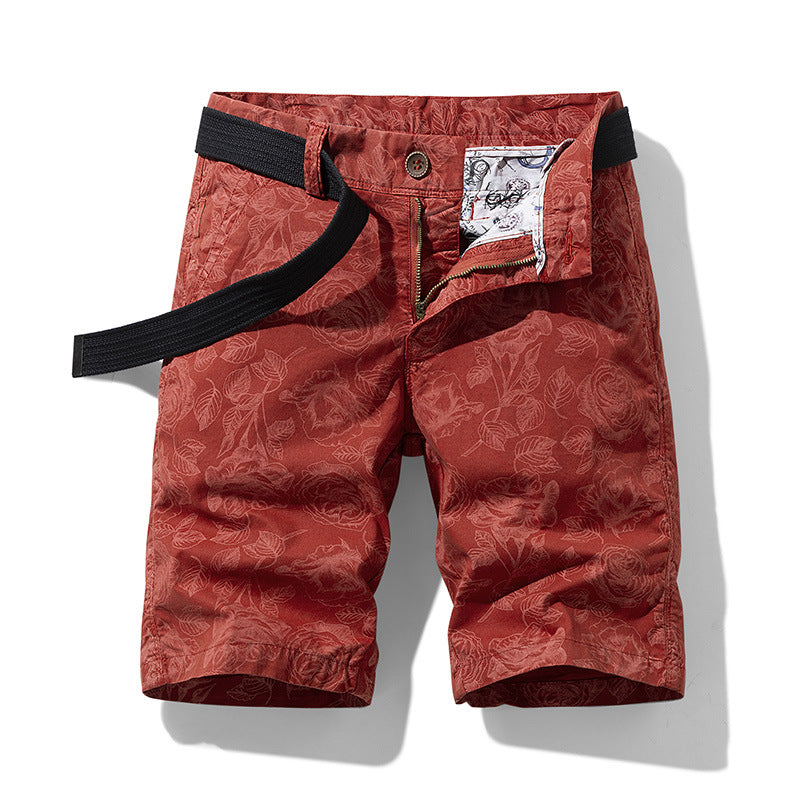 Summer New Pattern Design Sense Tooling Shorts Men's Trendy All-match Cross-border Exclusive for Amazon 5061