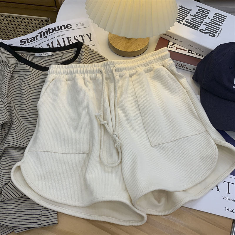 Cross-Border Versatile Yoga Sports Casual Shorts for Women, Summer Loose Cotton Breathable Thin Hot Pants, Three-Quarter Length