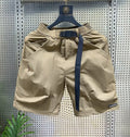 Casual Shorts Men's Summer Thin Cargo Pants Loose Straight Mid-Pants Khaki Functional Buckle Quick-Drying Shorts Men