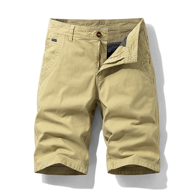 Summer Men's Work Shorts, Comfortable Stretchy Knee-Length Shorts, Cross-Border Exclusive for Amazon 66051, Casual and Versatile