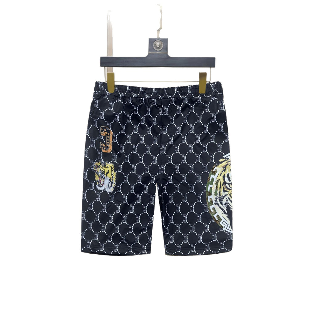 2025 Summer Men's Thin Fashion Casual Sports Shorts Trendy Full Print Beach Floral Versatile Shorts