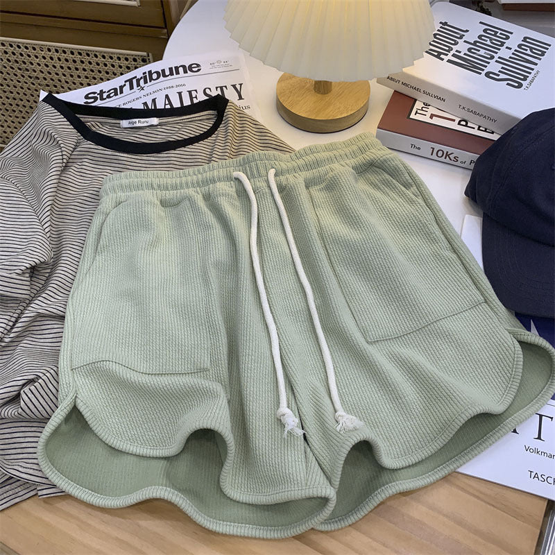 Cross-Border Versatile Yoga Sports Casual Shorts for Women, Summer Loose Cotton Breathable Thin Hot Pants, Three-Quarter Length