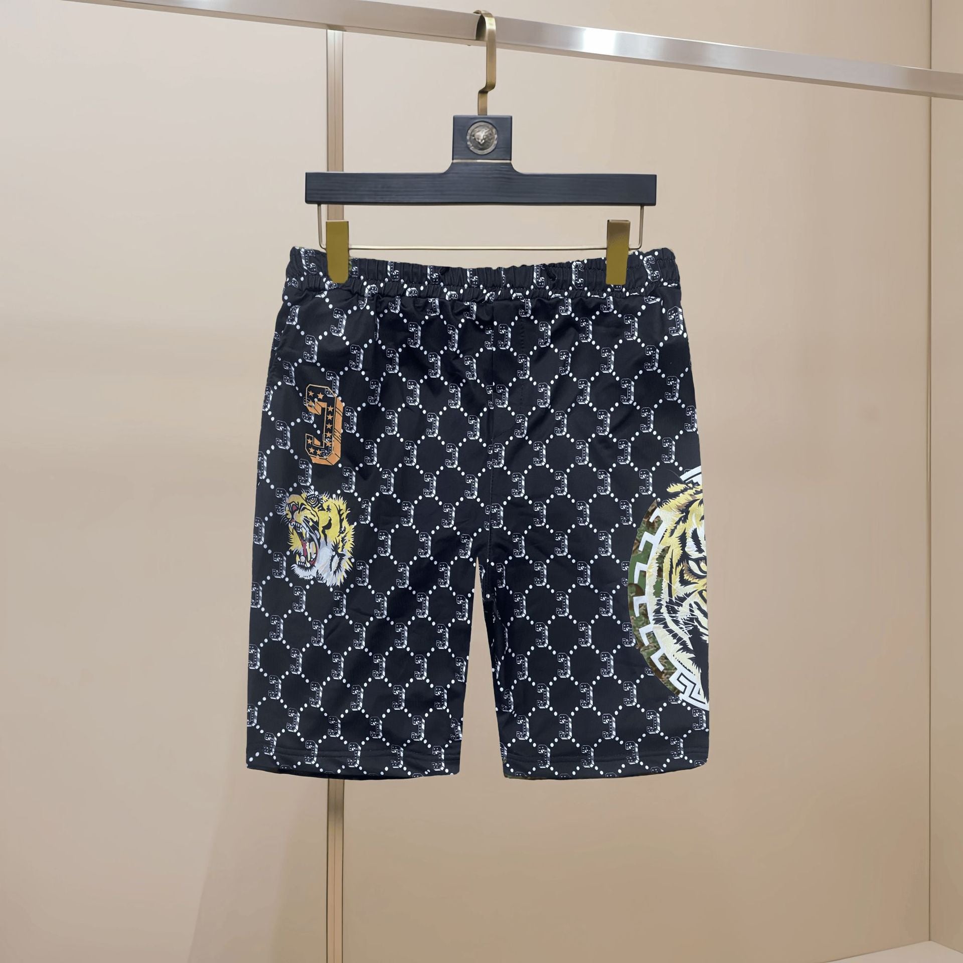 2025 Summer Men's Thin Fashion Casual Sports Shorts Trendy Full Print Beach Floral Versatile Shorts