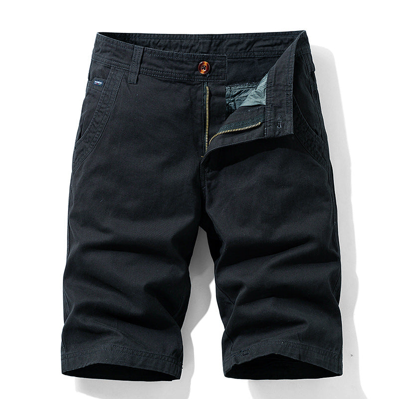 Summer Men's Work Shorts, Comfortable Stretchy Knee-Length Shorts, Cross-Border Exclusive for Amazon 66051, Casual and Versatile