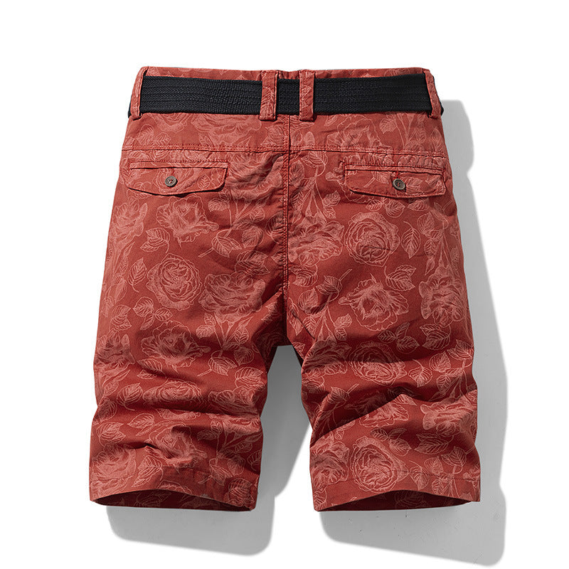 Summer New Pattern Design Sense Tooling Shorts Men's Trendy All-match Cross-border Exclusive for Amazon 5061