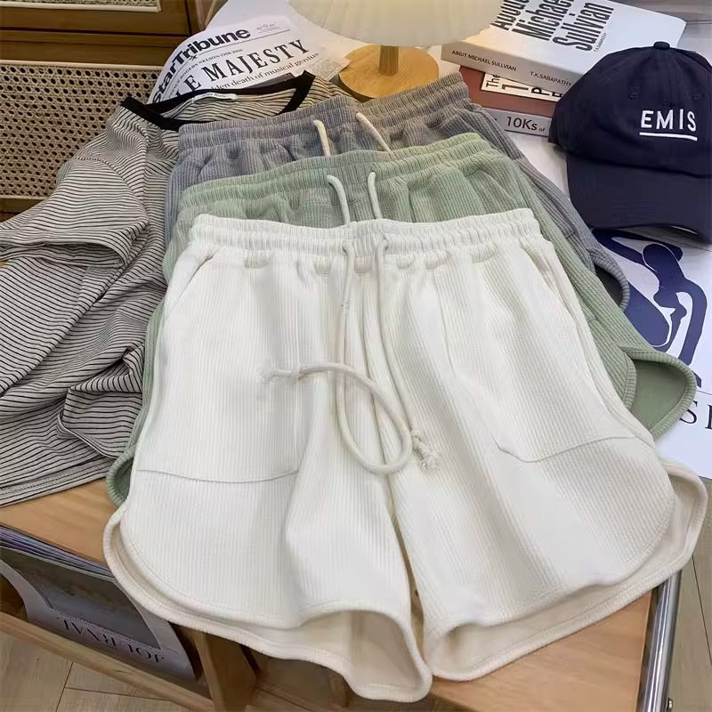 Cross-Border Versatile Yoga Sports Casual Shorts for Women, Summer Loose Cotton Breathable Thin Hot Pants, Three-Quarter Length