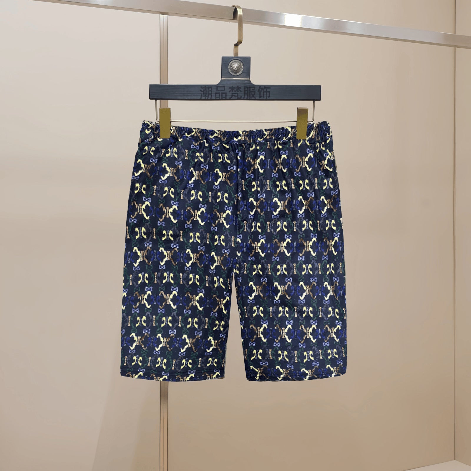2025 Summer Men's Thin Fashion Casual Sports Shorts Trendy Full Print Beach Floral Versatile Shorts