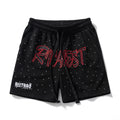 Shorts Men's Letters Summer Tooling Fashionable Trousers Casual Outer Wear Loose Trendy Brand Mid-length Pants Beach Pants