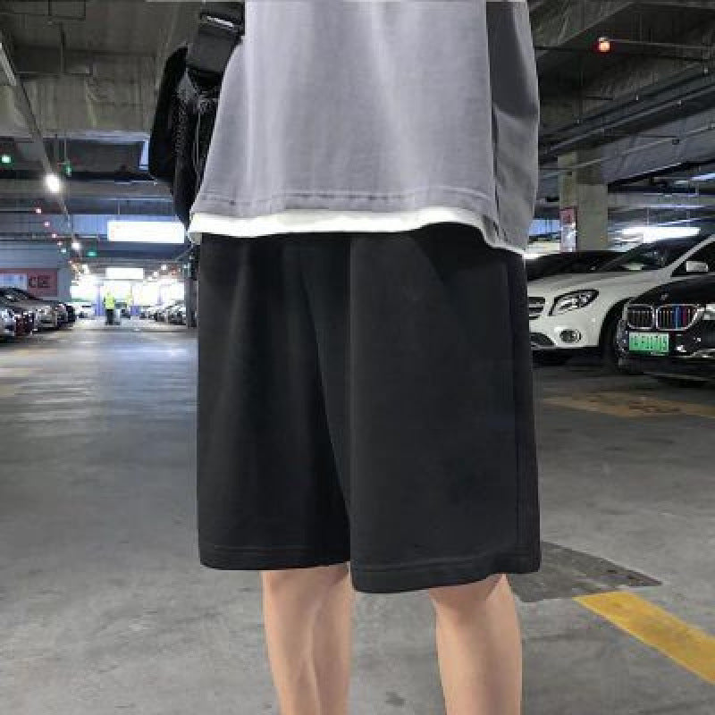 Waffle Shorts for Men, Summer Thin Style, American High Street Workwear Pants, Multi-Pocket Trendy Brand, Loose Casual Five-Point Shorts