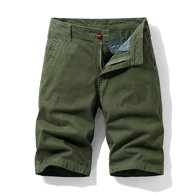 Summer Men's Work Shorts, Comfortable Stretchy Knee-Length Shorts, Cross-Border Exclusive for Amazon 66051, Casual and Versatile