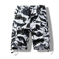 Camouflage workwear shorts men's summer straight loose cotton casual shorts boys plus size outer wear Middle pants