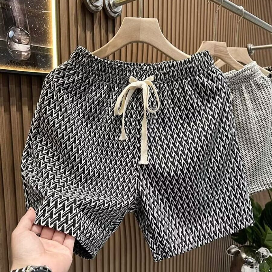 2025 Summer Men's Thin Fashion Casual Sports Shorts Trendy Full Print Beach Floral Versatile Shorts