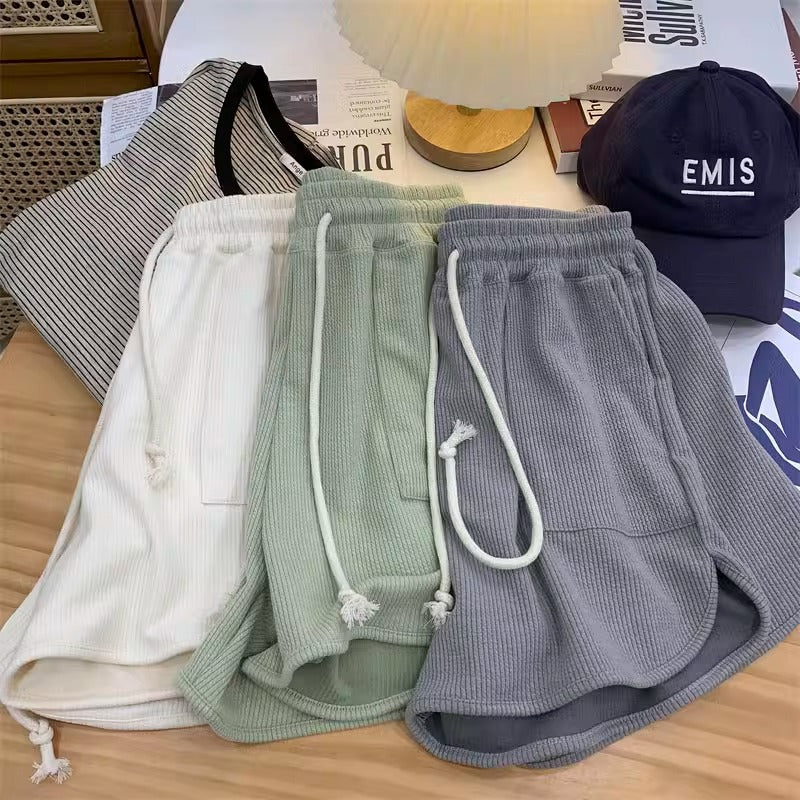Cross-Border Versatile Yoga Sports Casual Shorts for Women, Summer Loose Cotton Breathable Thin Hot Pants, Three-Quarter Length