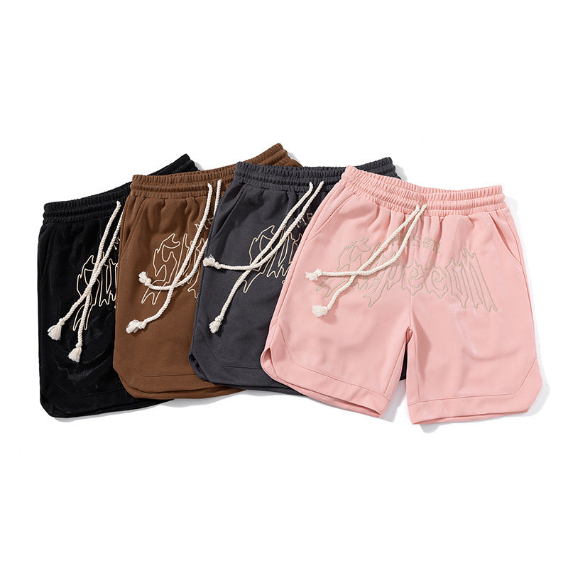 2026 Summer American High Street Shorts for Men and Women, Trendy Loose Hip-Hop Basketball Shorts, Trendy Brand Sports Casual Pants
