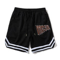 Summer Fashion Sports Shorts Outer Wear High Street Hip Hop Letter Embroidered Wide Leg Sports Pants American Shorts Wholesale