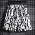 Retro Floral Shorts for Men and Women, Summer Thai-Style Loose Beach Shorts, Quick-Dry Hawaiian Beach Vacation Seaside Knee-Length Shorts
